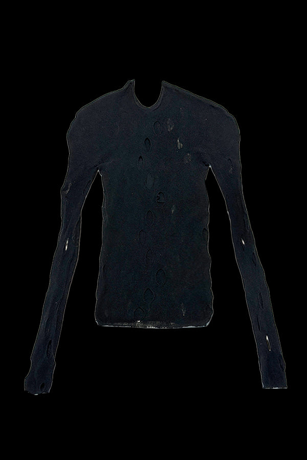 RUI built 25 autumn and winter mesh tube top tights RUI-RAW25JW02-HEI black